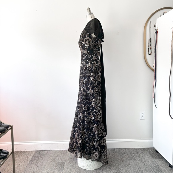 LAST CHANCE Montage by Mon Cheri • Lace and Sequin Detail Gown - Picture 7 of 9